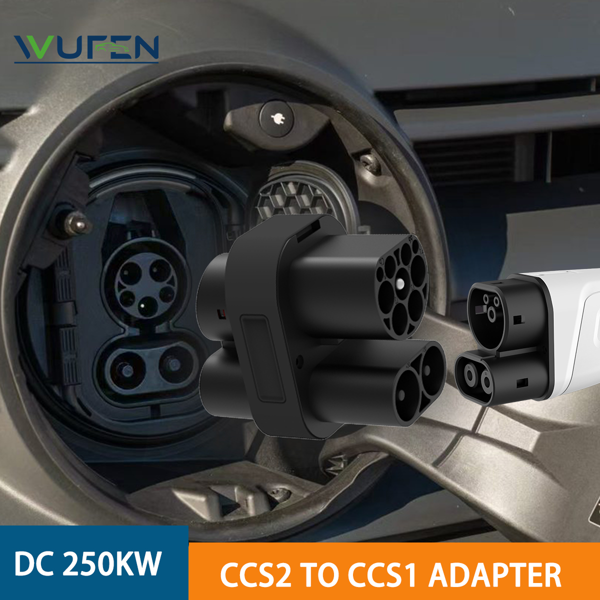 WUFEN 250KW CCS2 zu CCS1 Adapt – Ccs2 To Ccs1 Fast Charge Adapter 250Kw Bewertung und Preis